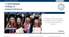 Desktop Screenshot of college.ucsb.edu