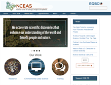 Tablet Screenshot of nceas.ucsb.edu