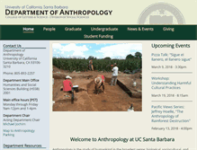 Tablet Screenshot of anth.ucsb.edu