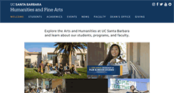 Desktop Screenshot of hfa.ucsb.edu