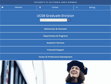 Tablet Screenshot of graddiv.ucsb.edu