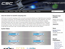 Tablet Screenshot of csc.cnsi.ucsb.edu