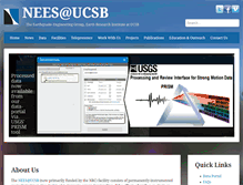 Tablet Screenshot of nees.ucsb.edu