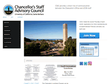 Tablet Screenshot of csac.ucsb.edu