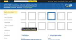 Desktop Screenshot of finaid.ucsb.edu