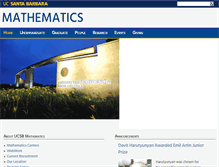 Tablet Screenshot of math.ucsb.edu