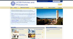 Desktop Screenshot of policy.ucsb.edu