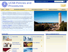 Tablet Screenshot of policy.ucsb.edu