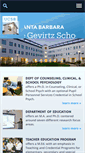 Mobile Screenshot of education.ucsb.edu