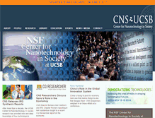 Tablet Screenshot of cns.ucsb.edu