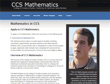 Tablet Screenshot of ccs.math.ucsb.edu