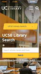 Mobile Screenshot of library.ucsb.edu