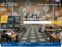 Tablet Screenshot of library.ucsb.edu