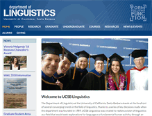 Tablet Screenshot of linguistics.ucsb.edu
