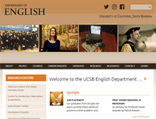 Tablet Screenshot of english.ucsb.edu