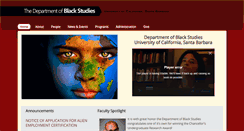 Desktop Screenshot of blackstudies.ucsb.edu