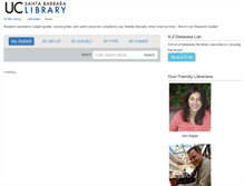Tablet Screenshot of guides.library.ucsb.edu