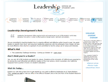 Tablet Screenshot of leadership.sa.ucsb.edu